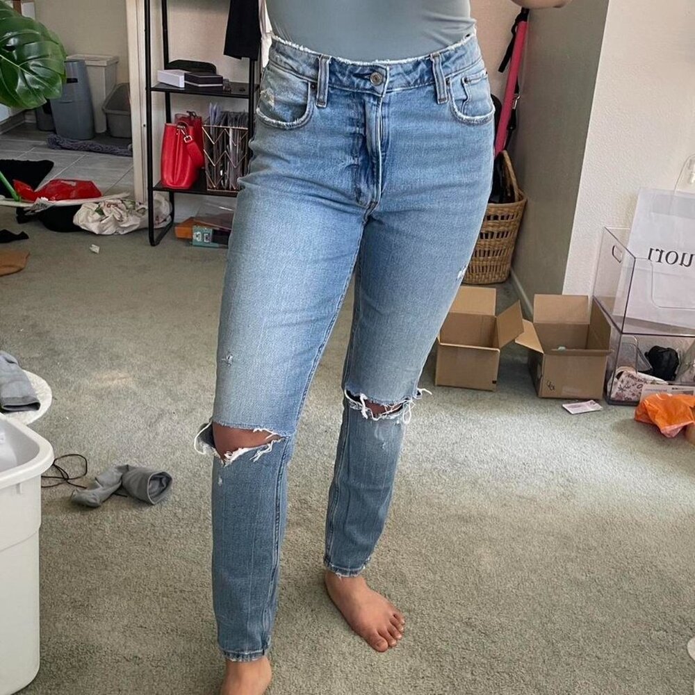 Abercrombie High Rise Curve Love Skinny Jean size 2 - Picture 5 of 6